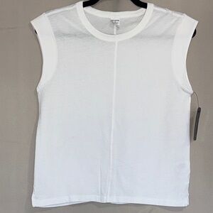 Sleeveless White Top